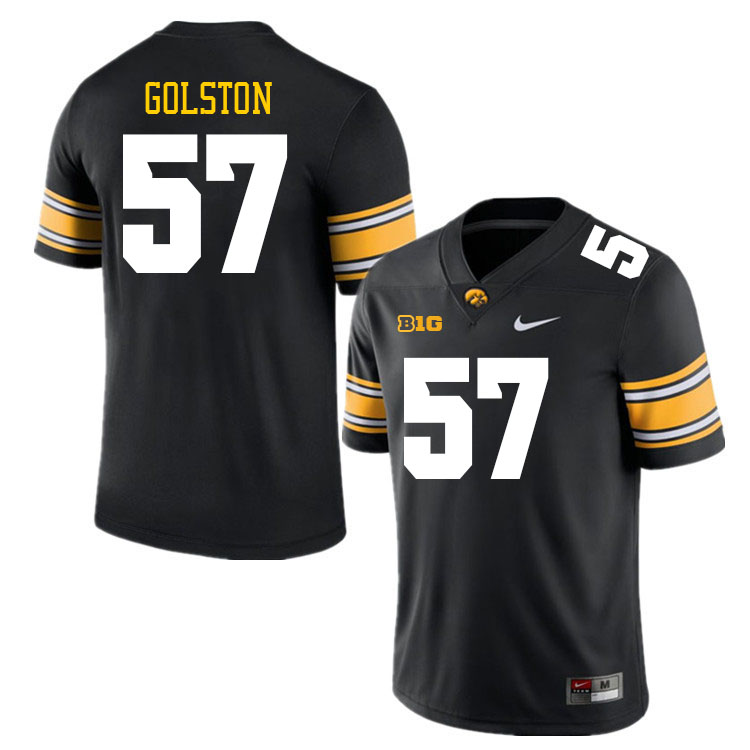 Iowa Hawkeyes #57 Chauncey Golston College Football Jerseys Stitched Sale-Black